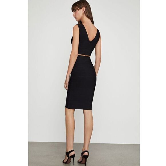 BCBG MaxAzria Black Bandage Pencil Skirt XXS Sexy Herve Leger Style - Picture 4 of 10